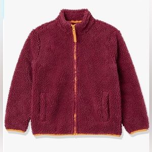 Amazon Essentials Boys & Toddlers Polar Fleece Lined Sherpa Full Zip Size L New